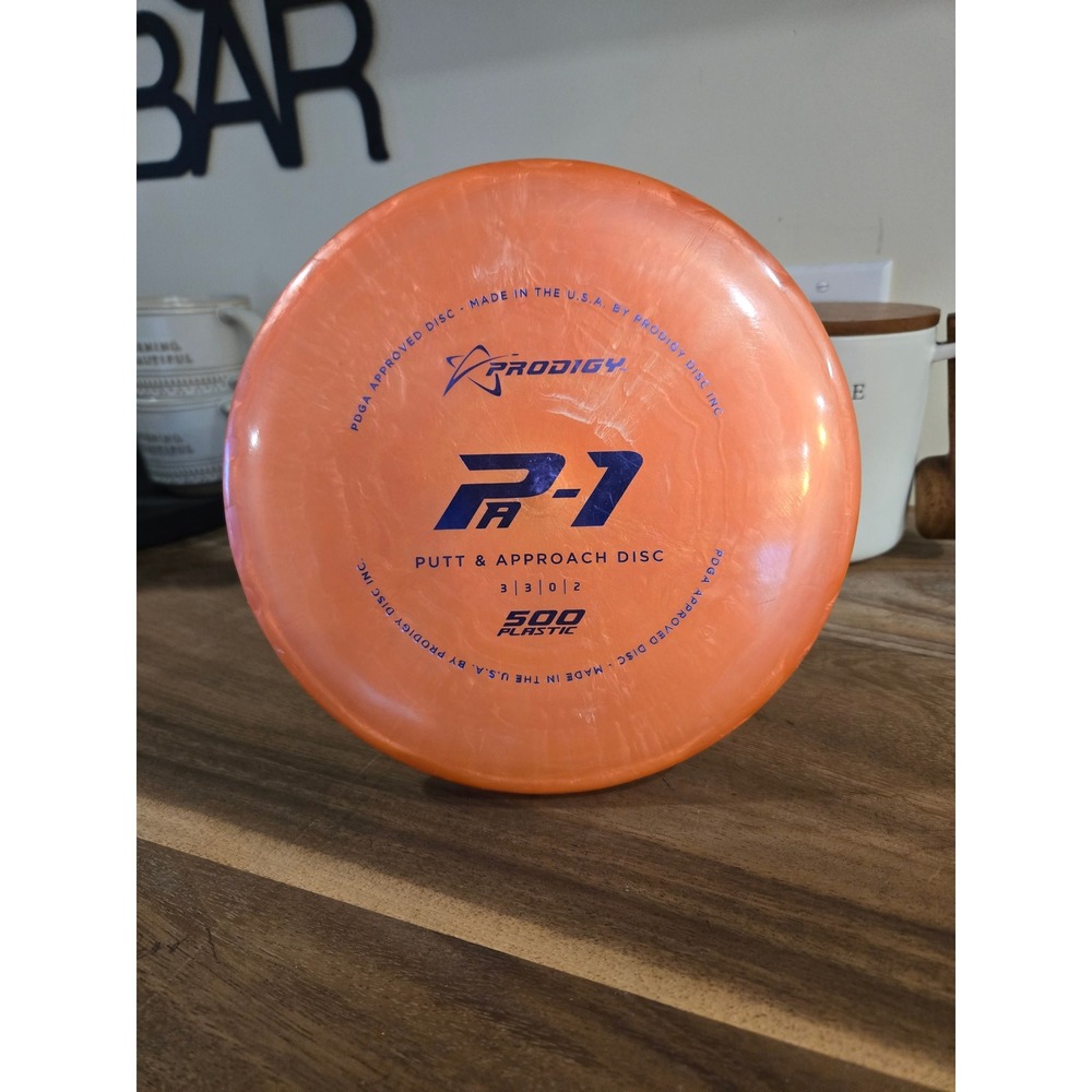 Prodigy PA1 Putt Approach Disc Golf Disc‎ Orange 500 Plastic PDGA Approved 174g